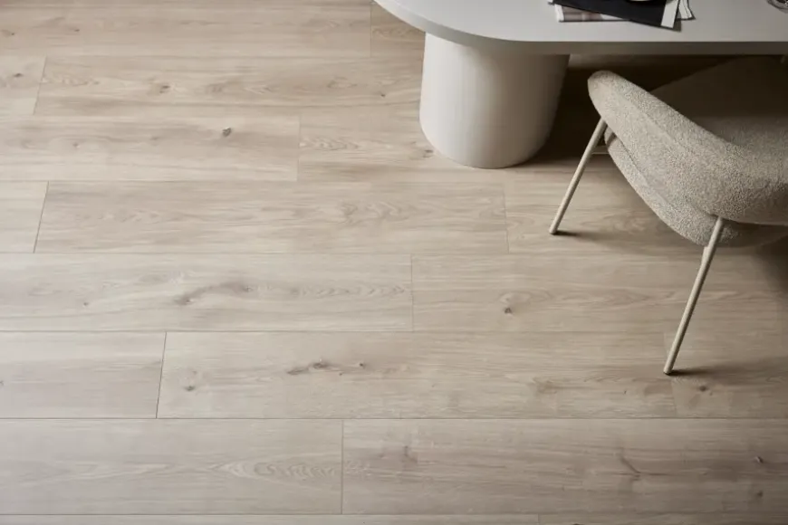 vtwonen click PVC EVC Oat beige houtlook incl. geïntegreerde ondervloer