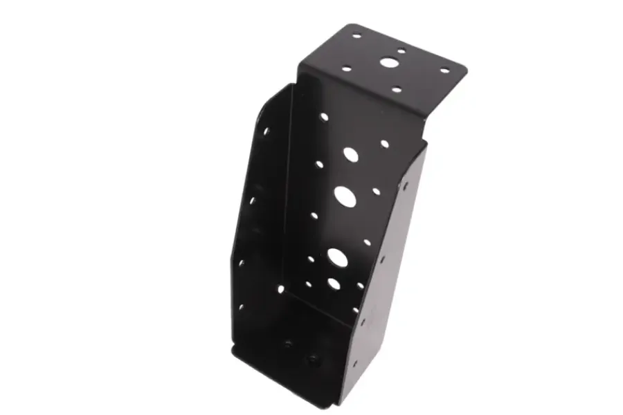 Houtverbinders|Houtverbinders > Geen Waelbers balkdrager met lange lip 75 x 175 mm zwart