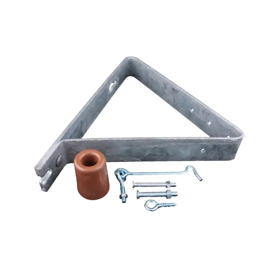 Deurstoppers|Deur Accessoires > Geen Waelbers deuropvangbeugel 55 graden verzinkt complete set