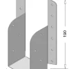 Houtverbinders|Houtverbinders > Geen Waelbers raveeldrager met strip 190 x 46 mm verzinkt