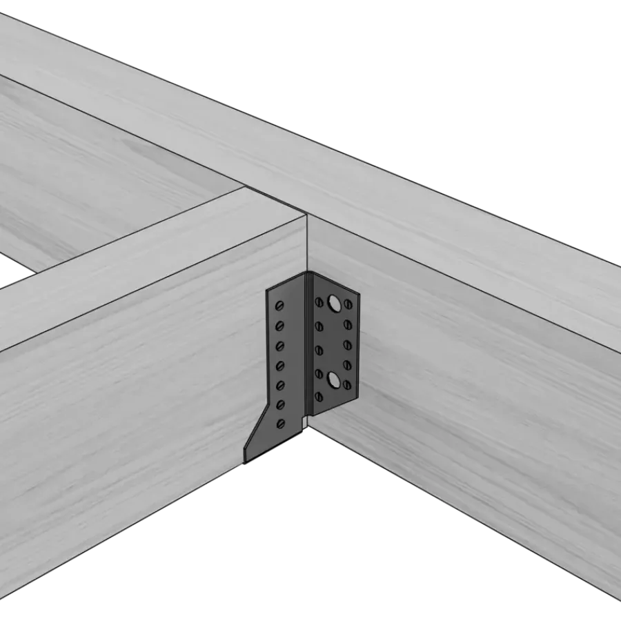 Houtverbinders|Houtverbinders > Geen Waelbers raveeldrager zwaar 75 x 152 mm zwart