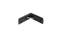Waelbers stoelhoek 55x55 mm zwart 4 stuks