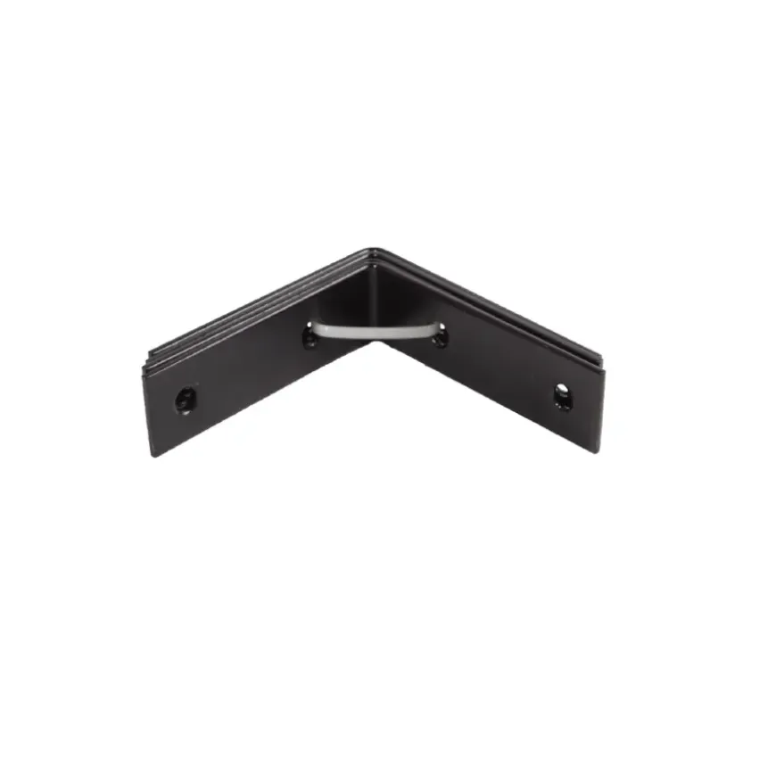 Waelbers stoelhoek 70 x 70 mm zwart 4 stuks