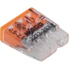 Lasklemmen En Verbindingsklemmen > Wago Lasklem 3-voudig compact 0,5-2,5mm² 2273-203 30 stuks