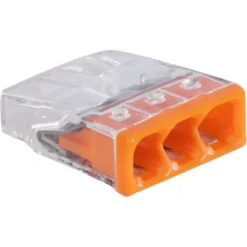 Lasklemmen En Verbindingsklemmen > Wago Lasklem 3-voudig compact 0,5-2,5mm² 2273-203 30 stuks