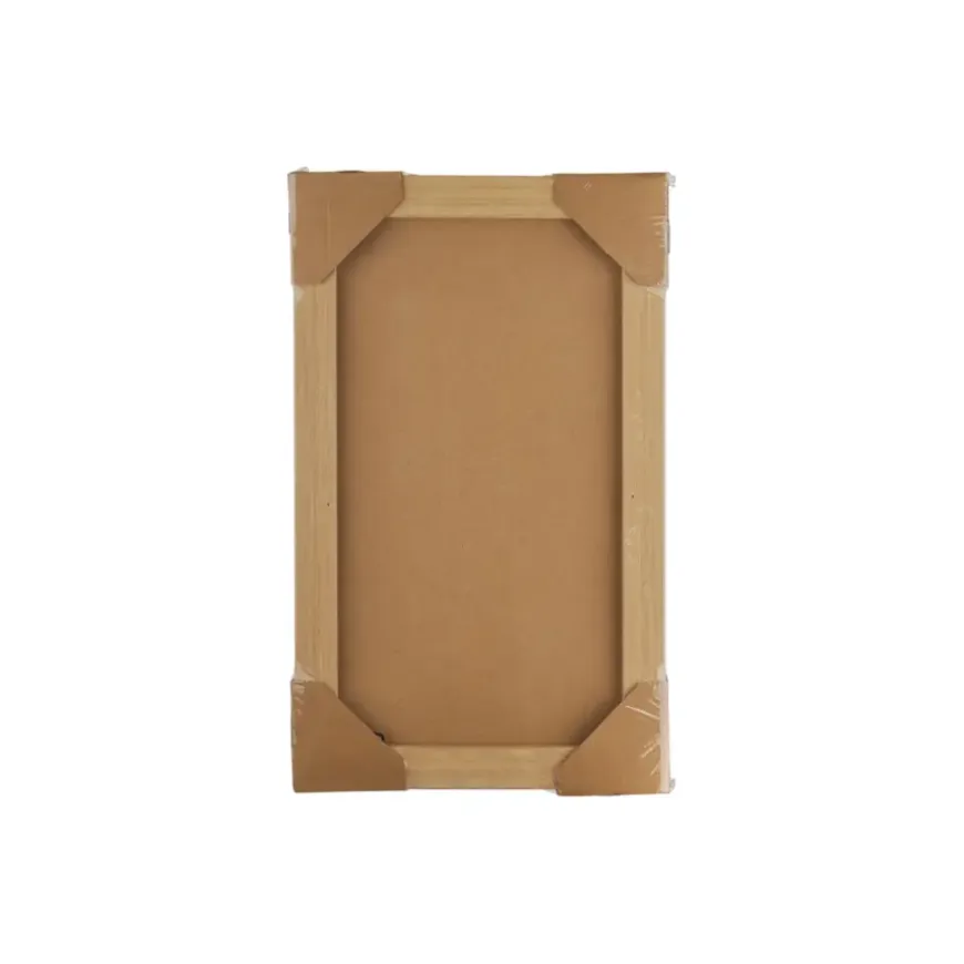 Wanddecoratie paars oranje 30x30x3,5cm