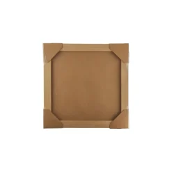 Wanddecoratie rood roze crème 40x40x3.5cm