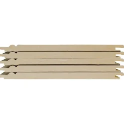 Wand- & Plafondplaten|Schroten & Rabatdelen > CanDo Wand-en plafondpaneel MDF gegrond ca. 13,5 cm breed, lengte 260 cm 5 stuks (ca. 1.75 m2)