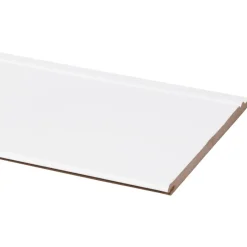 Wand- & Plafondplaten|Schroten & Rabatdelen > CanDo Wand-en plafondpaneel MDF gegrond ca. 13,5 cm breed, lengte 260 cm 5 stuks (ca. 1.75 m2)