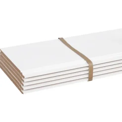 Wand- & Plafondplaten|Schroten & Rabatdelen > CanDo Wand-en plafondpaneel MDF gegrond ca. 13,5 cm breed, lengte 260 cm 5 stuks (ca. 1.75 m2)