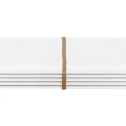 Wand- & Plafondplaten|Schroten & Rabatdelen > CanDo Wand-en plafondpaneel MDF gegrond ca. 13,5 cm breed, lengte 260 cm 5 stuks (ca. 1.75 m2)