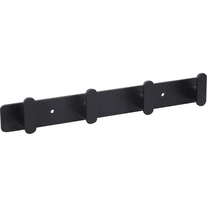 Wandkapstok Joe zwart aluminium 295 mm