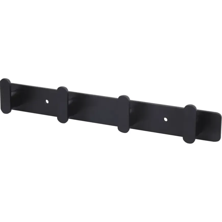 Wandkapstok Joe zwart aluminium 295 mm