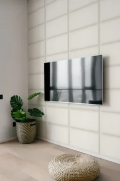 Wandkussens|Wand- & Plafondplaten > Geen Wandkussen bouclé crème 60x30 cm