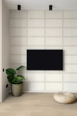 Wandkussens|Wand- & Plafondplaten > Geen Wandkussen bouclé crème 60x30 cm