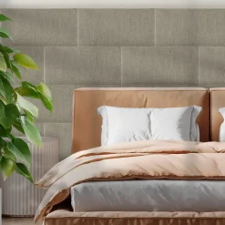Wandkussens|Wandpanelen > Geen Wandkussen linnen taupe 60x30 cm