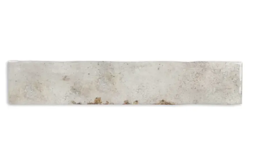 Wandtegel Fermo glanzend 5 cm x 25 cm keramiek grijs 0,763 m²