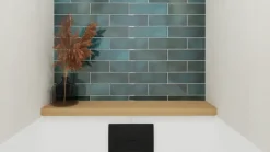 Wandtegel Lush blauw 6,9 cm x 24 cm keramiek 0,53 m²