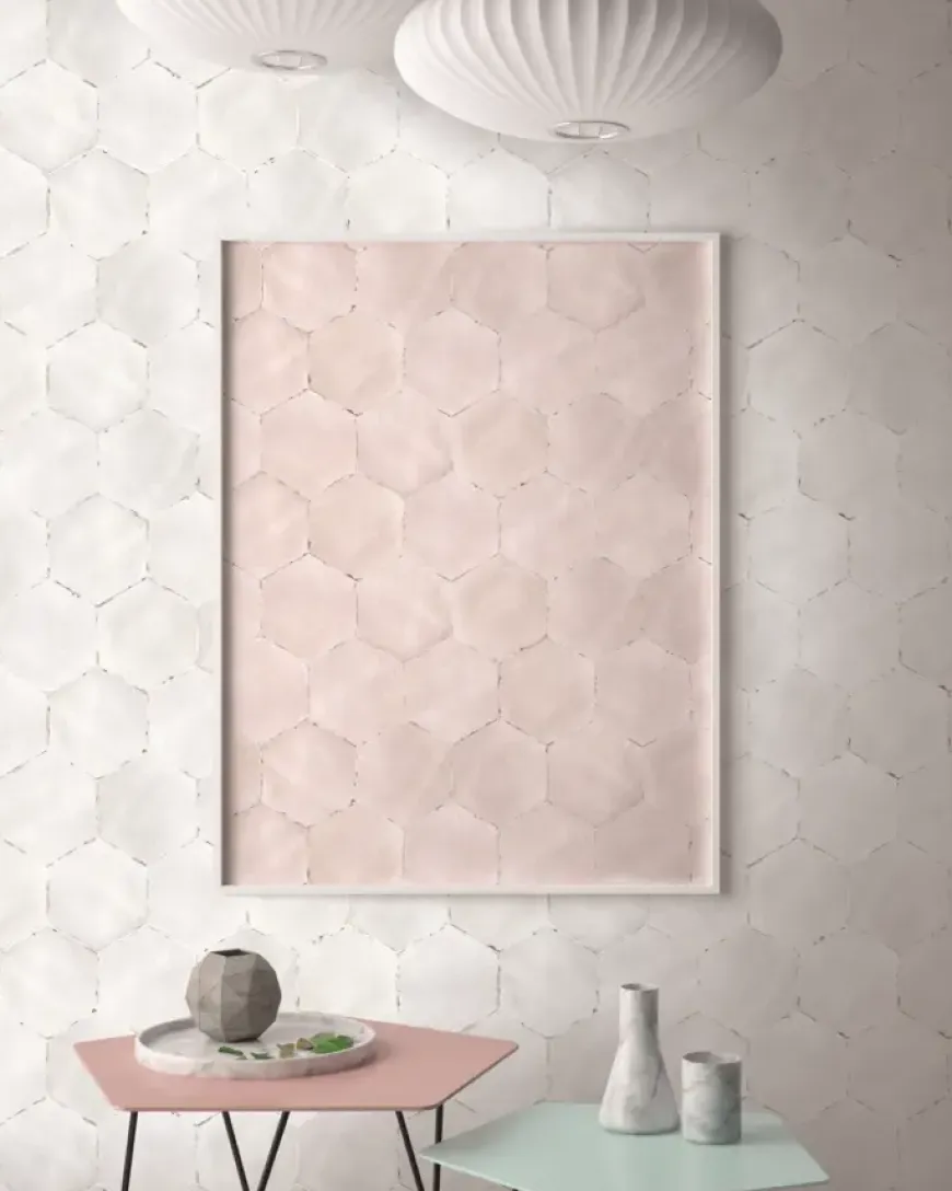 Wandtegel Odensa wit 14x16 cm 0,5m²