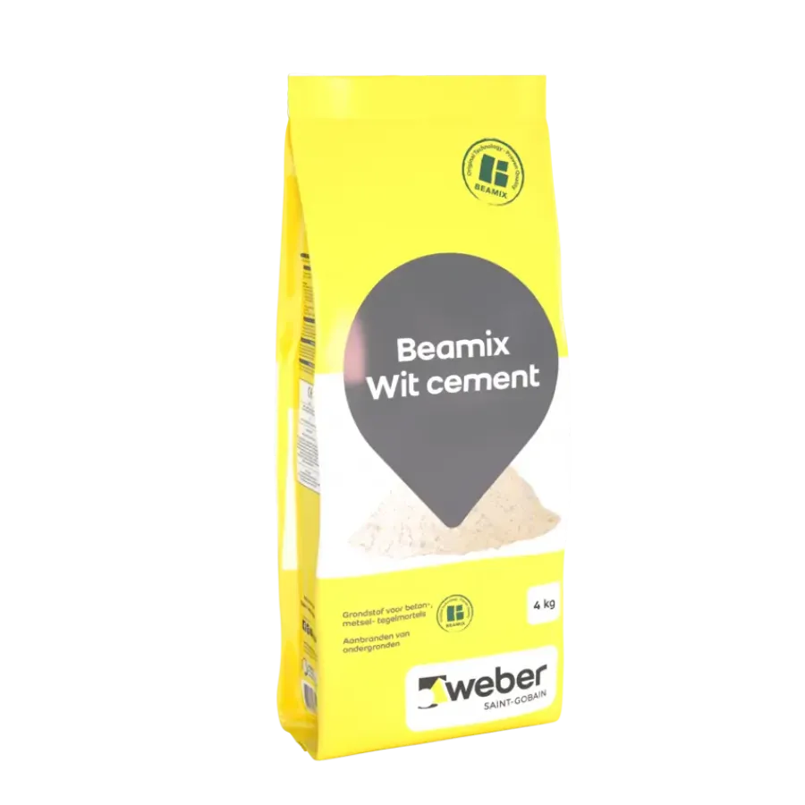 Cement > Weber Saint-Gobain Weber Beamix cement wit 4 kg