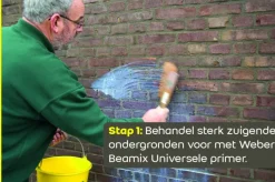 Gipsen > Weber Saint-Gobain Weber Beamix decoratieve buitenstuc tuinmortel 20 kg