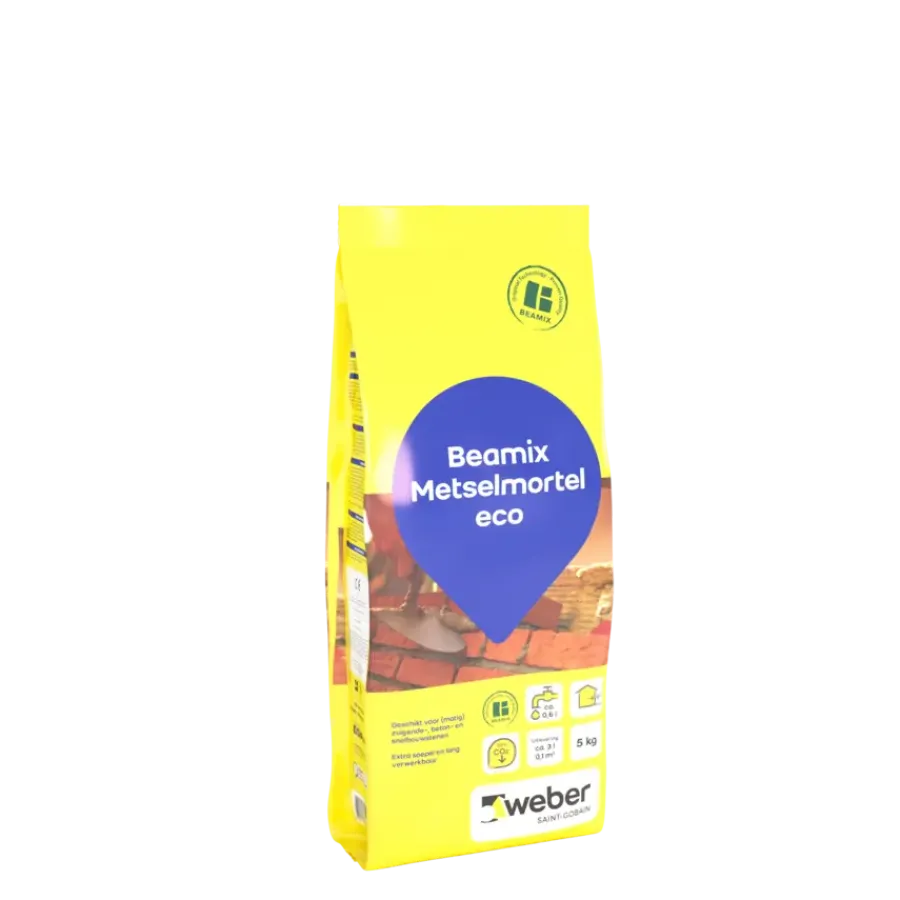 Mortel > Weber Saint-Gobain Weber Beamix metselmortel eco grijs 5 kg