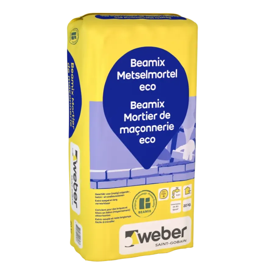 Mortel > Weber Saint-Gobain Weber Beamix metselmortel universeel grijs 20 kg
