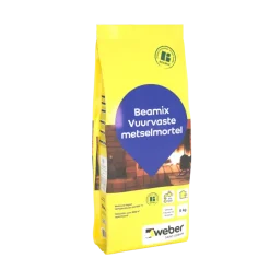Mortel > Weber Saint-Gobain Weber Beamix metselmortel vuurvast grijs 5 kg