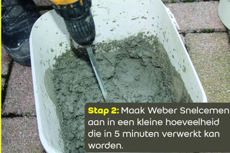 Steen- & Betonreparatie > Weber Saint-Gobain Weber Beamix snelcement 2 kg
