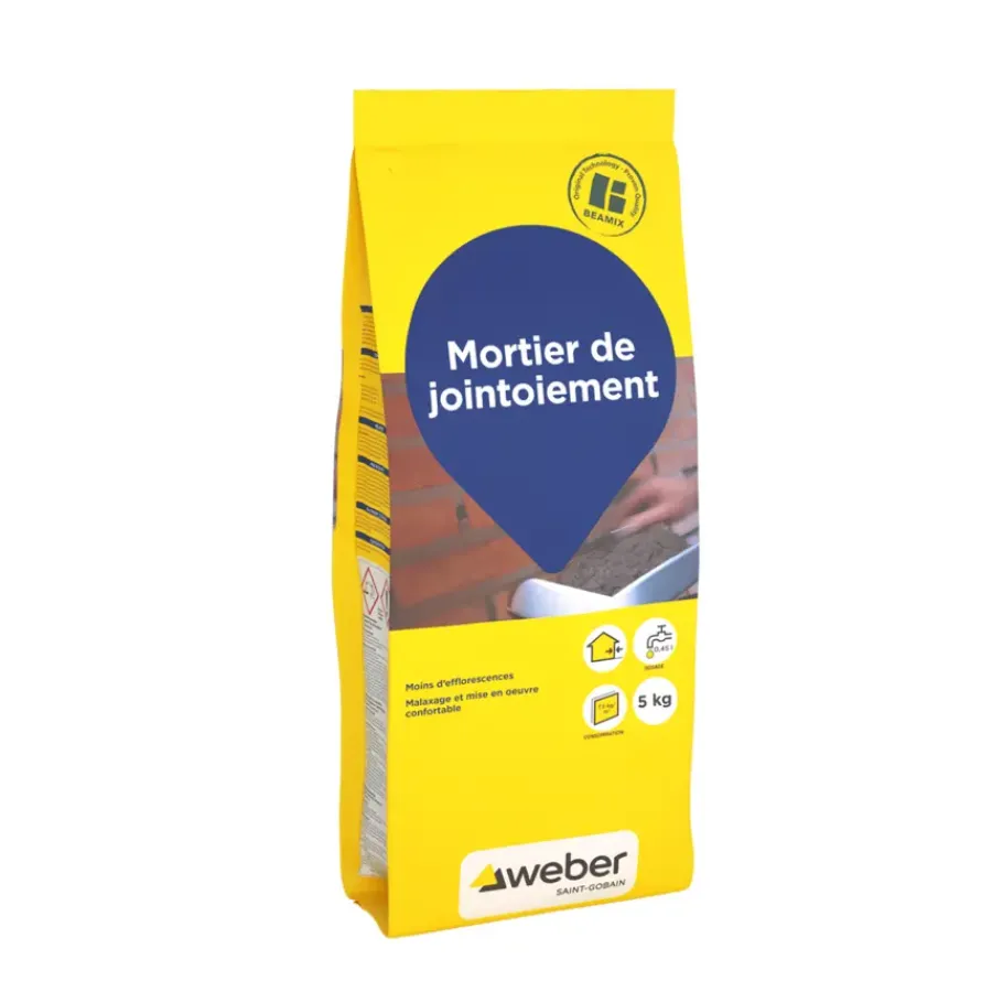 Voegmiddel > Weber Saint-Gobain Weber Beamix voegmortel lichtgrijs 5 kg
