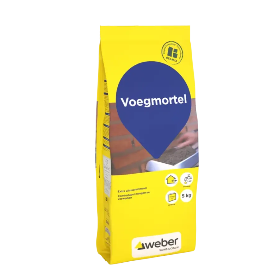 Voegmiddel > Weber Saint-Gobain Weber Beamix voegmortel lichtgrijs 5 kg