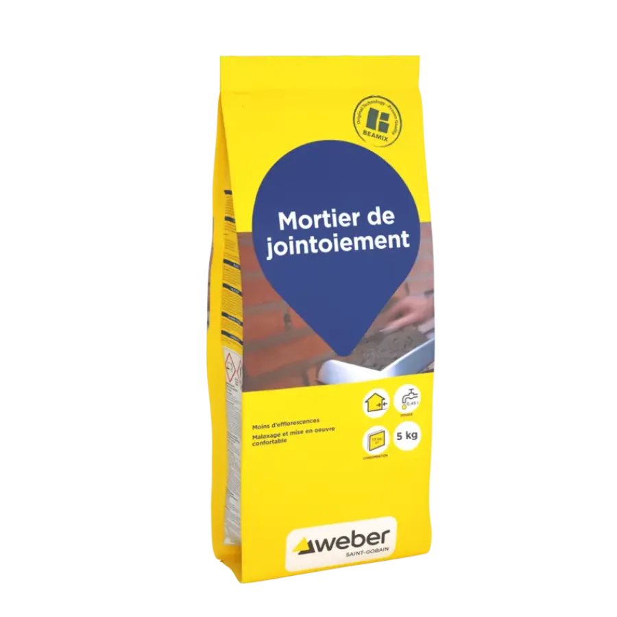 Voegmiddel > Weber Saint-Gobain Weber Beamix voegmortel lichtgrijs 5 kg