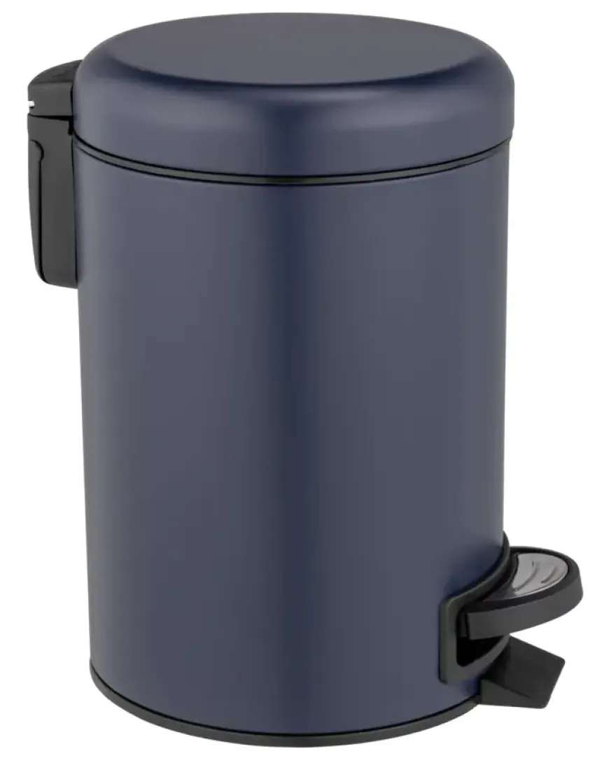 Wenko afvalemmer Leman donkerblauw