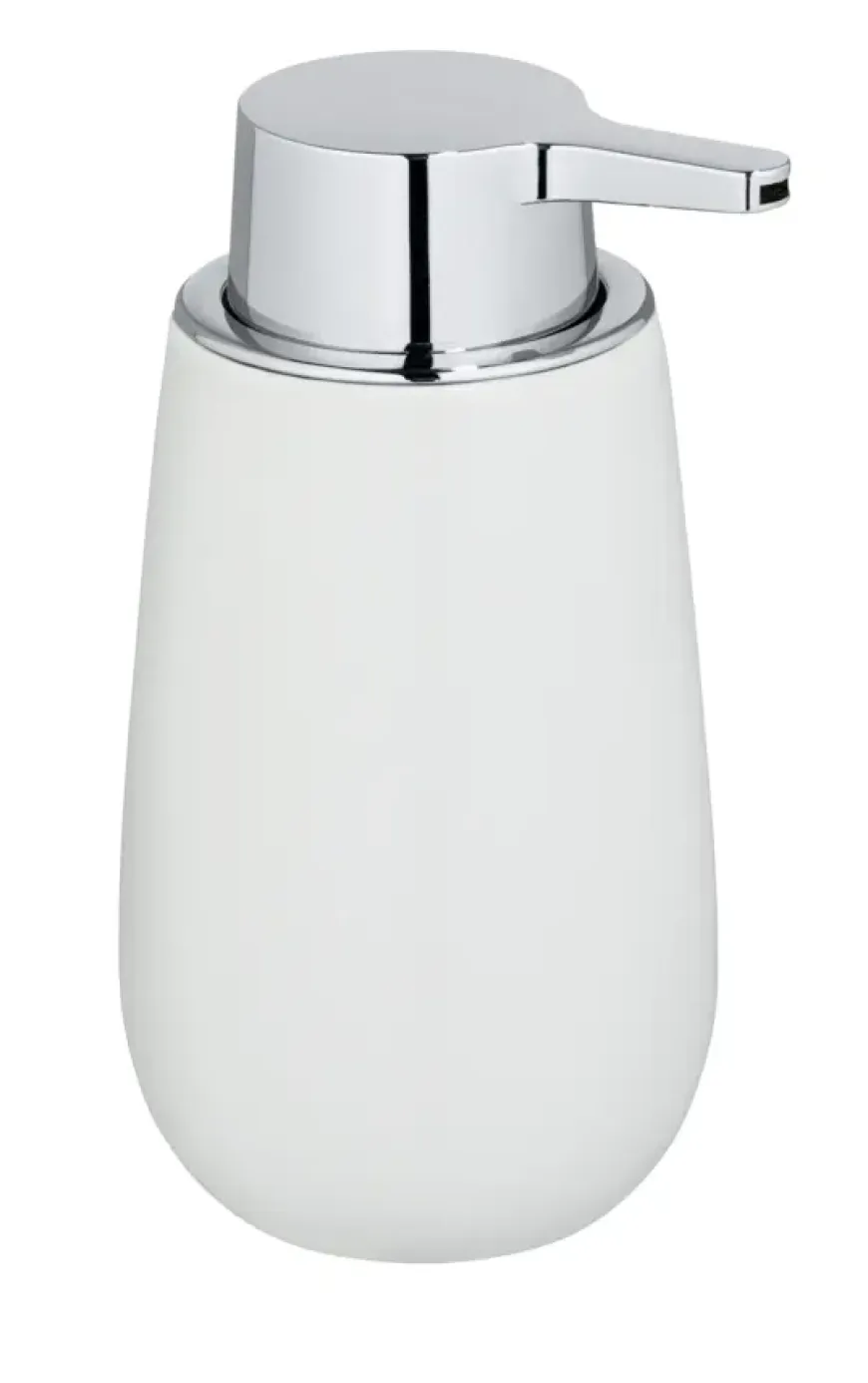 Wenko keramische zeepdispenser Badi wit