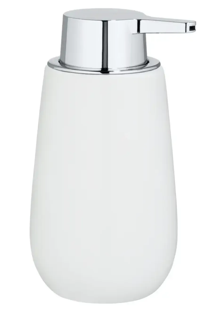 Wenko keramische zeepdispenser Badi wit