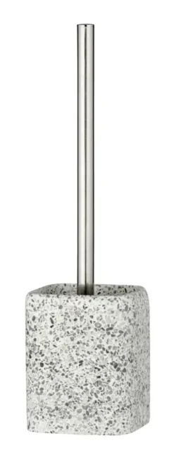 Wenko Terrazzo toiletborstelhouder polyresin wit/beige/grijs