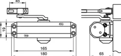 Deurdrangers|Deurdrangers > Yale Deurdranger 300-series 80 kg zwart