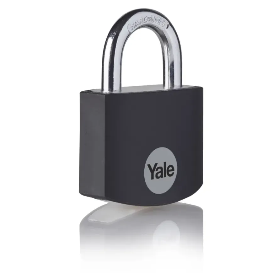 Yale Hangslot aluminium 32 mm zwart