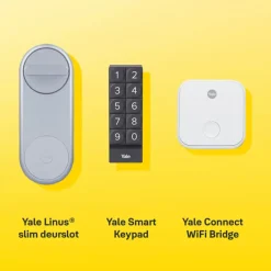Elektronische Beveiliging|Buitendeur Sloten > Yale Linus Slim deurslot zilver