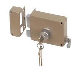 Deursloten|Cilinders > Yale Oplegslot met Buitencilinder Los Grijs Gelakt 615-50mm