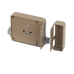 Deursloten|Cilinders > Yale Oplegslot met Buitencilinder Los Grijs Gelakt 615-50mm
