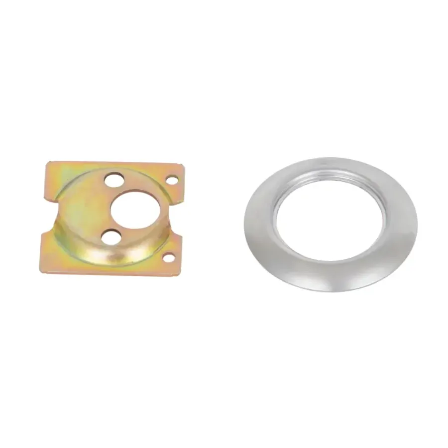 Deursloten|Cilinders > Yale Oplegslot met Buitencilinder Los Grijs Gelakt 615-50mm