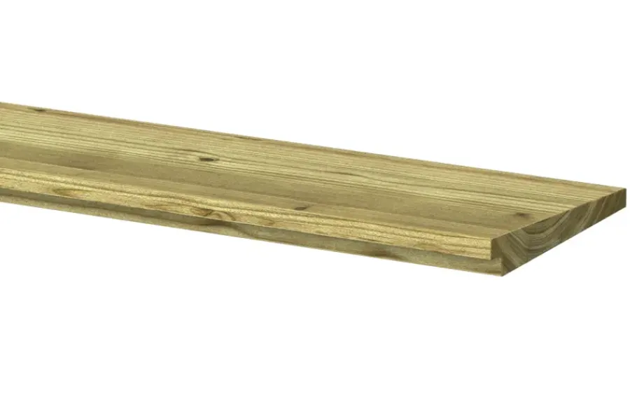 Vuren Geschaafd > Geen Zweeds rabatdeel vuren hout 1,2/2,7 x 19 x 240 cm