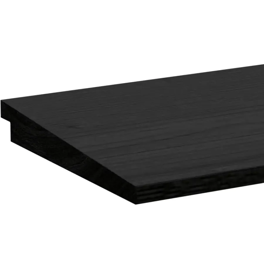 Vuren Geschaafd > Geen Zweeds rabat vuren hout zwart 1,2/2,7 x 19 x 240 cm